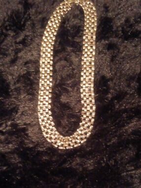 SilverTone Woven Link Necklace